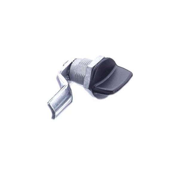 Southco Quarter-Turn Cam Latch, Tall wing, 8mm .31 in Grip, Sealed, Zinc Alloy, Powder Coat, Black - E5-2-125-011