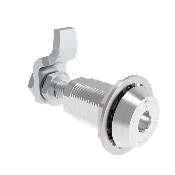 Southco Vise Action  Compression Latch, Large Size, 8 mm Hex Recess, Aluminum Alloy, Powder Coat, Clear - E3-16-206