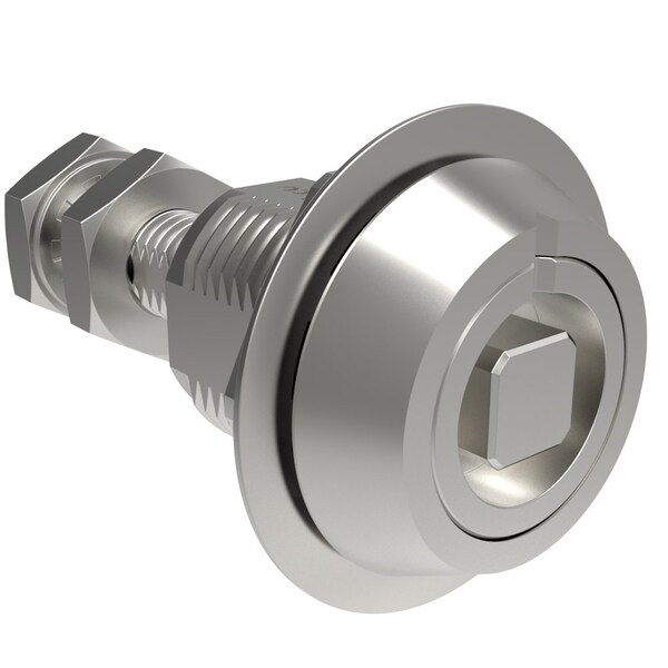 Southco Vise Action  Compression Latch, Large Size, 8 mm Square, Stainless Steel, Passivated, Silver - E3-C110-00
