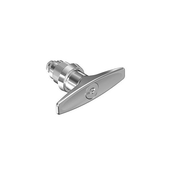 Southco Quarter-Turn Cam Latch, Key Locking CH751 T-handle, Without Cam, Sealed Zinc Alloy - E5-9-612-UU1-13