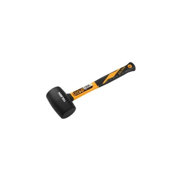 Tolsen Rubber Mallet 8oz Rubber Hammerhead, Fiberglass Handle - 25033