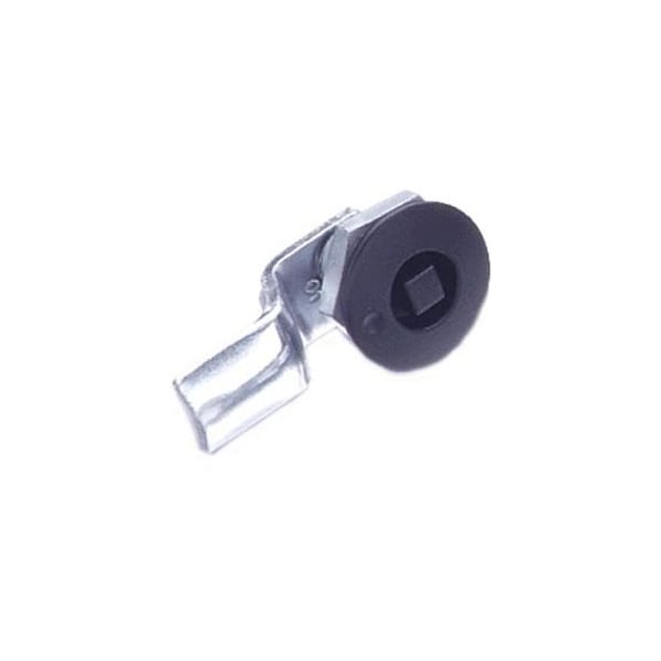 Southco Quarter-Turn Cam Latch, 7 mm Square Recess, 2mm .08 in Grip, Sealed Zinc Alloy, Powder Coat - E5-1-045-021