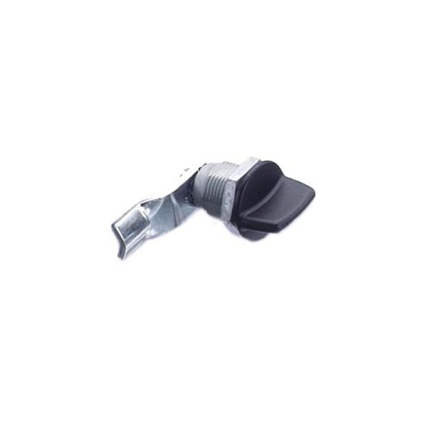 Southco Quarter-Turn Cam Latch, Tall wing, 32mm 1.25 in Grip, Sealed, Zinc Alloy, Powder Coat, Black - E5-2-125-131