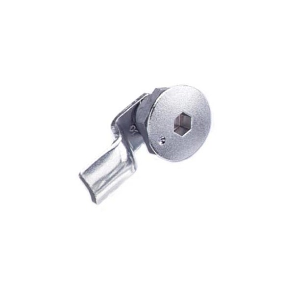 Southco Quarter-Turn Cam Latch, 8 mm Hex Recess, 2mm .08 in Grip, Sealed Zinc Alloy, Chrome Plated - E5-1-011-021