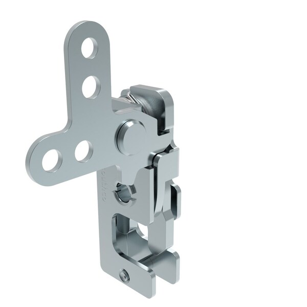 Southco Rotary Push To Close Latch, Small Size, Two Stage, 2-Point Lever 7.2 mm Through Hole, Steel - R4-10-40-301-10