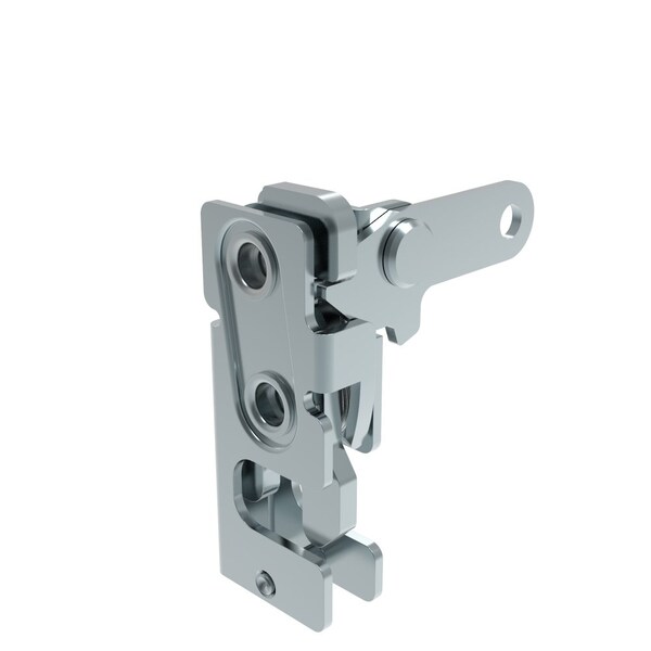 Southco Rotary Push To Close Latch, Small Size, Single Stage, Perpendicular Lever M6 Thread, Steel - R4-10-12-101-10