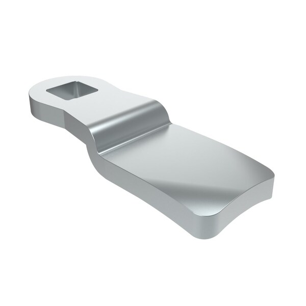 Southco Quarter-Turn Cam Latch Cam, 22mm .87 in Grip, Steel, Zinc Plate, Bright chromate - E5-6112