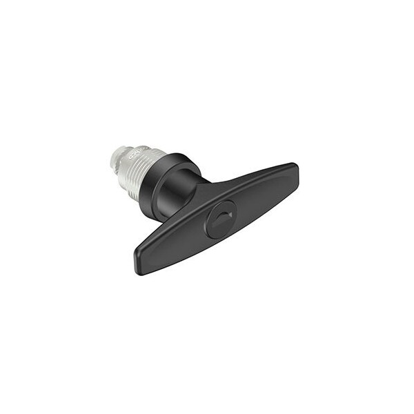 Southco Quarter-Turn Cam Latch, Key Locking Reversible Key T-handle, Without Cam, Sealed Zinc Alloy - E5-9-625-UU1-13