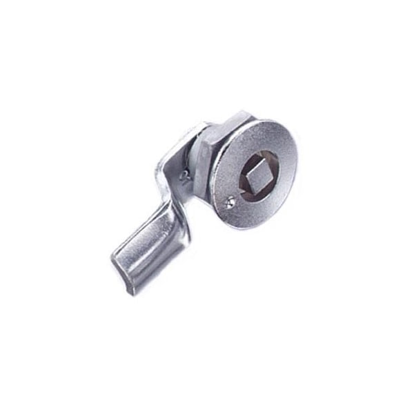 Southco Quarter-Turn Cam Latch, 7 mm Square Recess, 2mm .08 in Grip, Sealed Zinc Alloy, Chrome Plated - E5-1-041-021