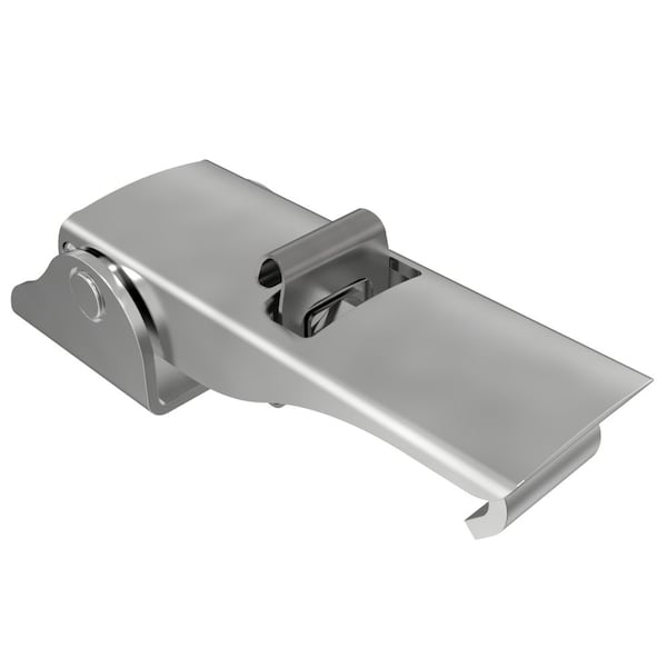 Southco Under-center Draw Latch Medium Size, Steel, Zinc Plate, Bright chromate - 91-522-07