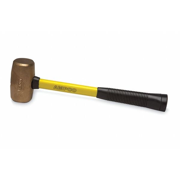 Ampco Safety Tools Nonsparking Mallet, Aluminum Bronze - M-2FG