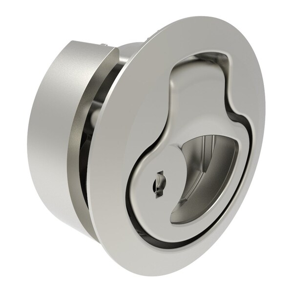 Southco Actuator, Key Locking, Large Size, 316 Stainless Steel, Electropolished, Bright - AC-M1-42-8