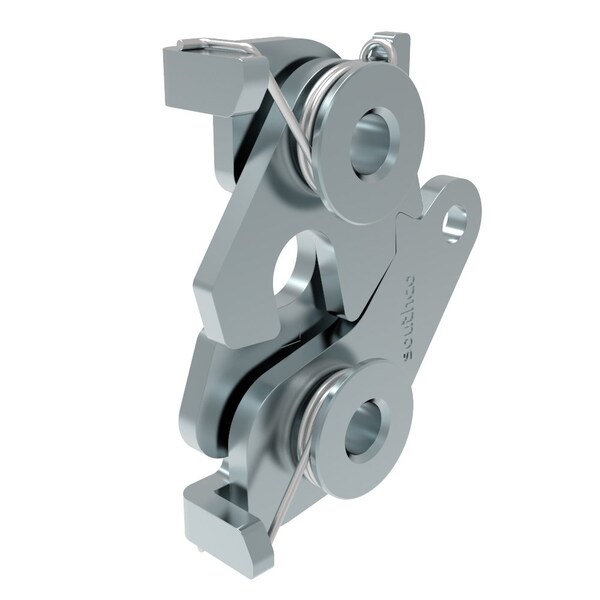 Southco Rotary Push To Close Latch, Medium Size, Bottom Trigger, 8.3 mm .33 in Through Hole Steel - R4-20-20-501-10