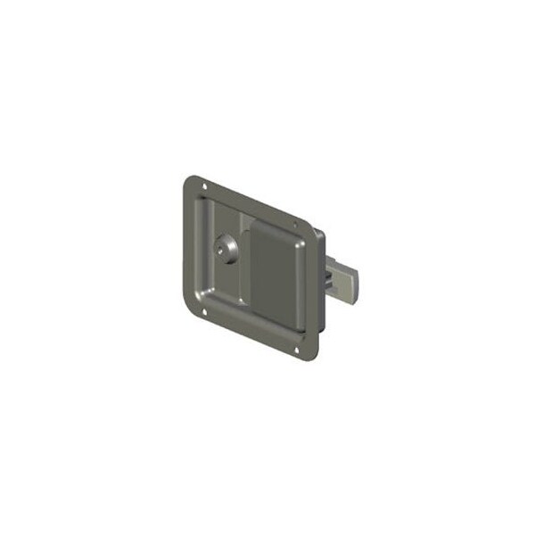 Southco Push To Close Latch, Large Size, Locking, Rivet Mount 4.9mm .19 in dia. Holes - 64-50-411-50