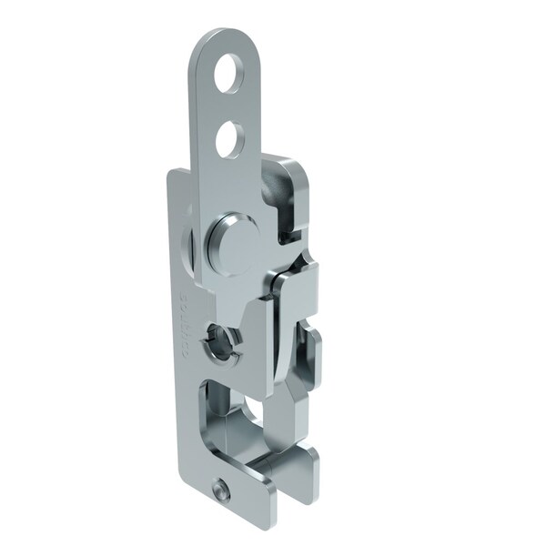 Southco Rotary Push To Close Latch, Small Size, Single Stage, In-Line Lever 1/4-20 Thread, Steel - R4-10-21-201-10