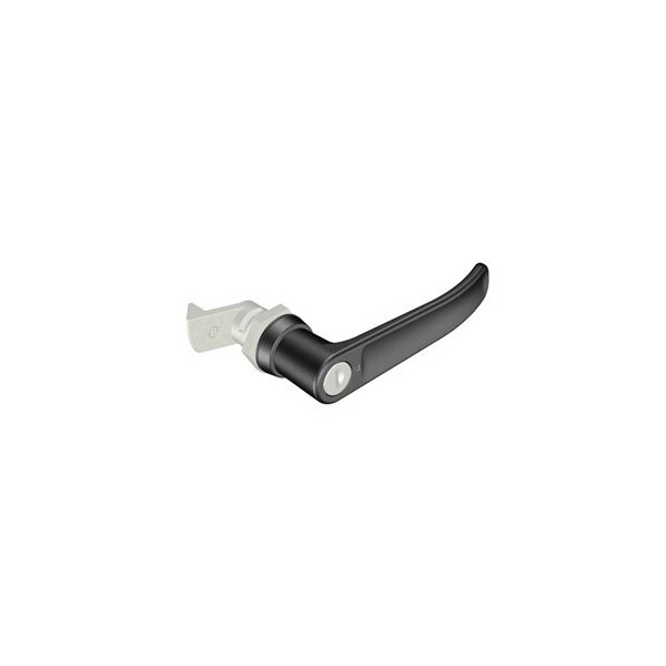 Southco Quarter-Turn Cam Latch, Key Locking Reversible Key L-handle, 23mm .91 in Grip, Not Sealed - E5-9-725-520-10