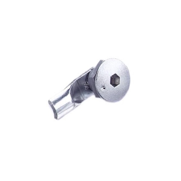 Southco Quarter-Turn Cam Latch, 8 mm Hex Recess, 10mm .39 in Grip, Not Sealed Zinc Alloy - E5-1-011-060
