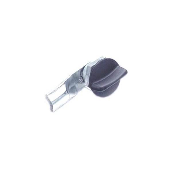 Southco Quarter-Turn Cam Latch, Short wing, 12mm .47 in Grip, Not Sealed, Zinc Alloy, Powder Coat, Black - E5-1-115-070
