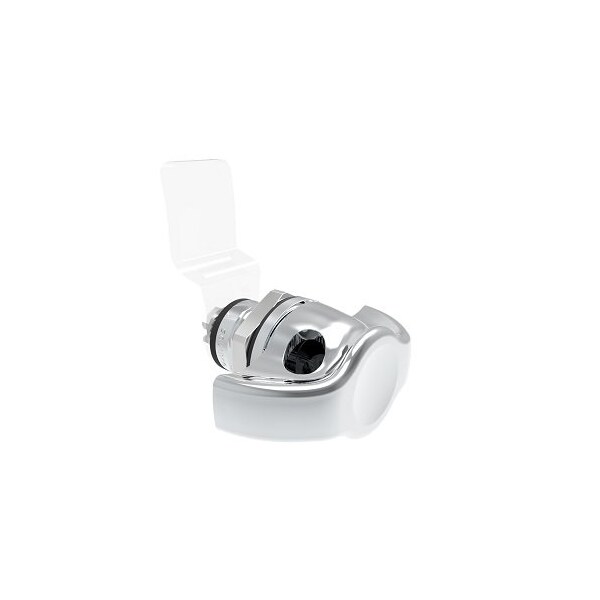 Southco Quarter-Turn Cam Latch, Wing Knob, Type A - Turn Clockwise to Latch, Zinc Alloy Chrome Plated - E5-9-512-UU1