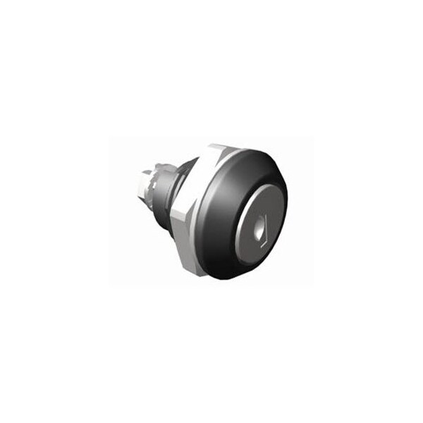 Southco Quarter-Turn Cam Latch, Key Locking, Without Cam, Sealed, Zinc Alloy, Powder Coat, Black - E5-5-405-UU1-12