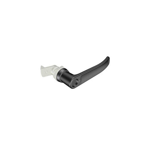 Southco Quarter-Turn Cam Latch, Key Locking without lock core L-handle, 23mm .91 in Grip, Not Sealed - E5-9-735-520