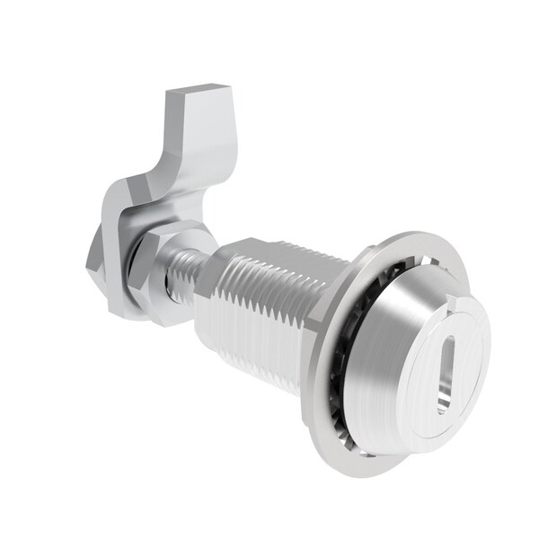 Southco Vise Action  Compression Latch, Large Size, Slotted Recess, Aluminum Alloy, Powder Coat, Clear - E3-19-206