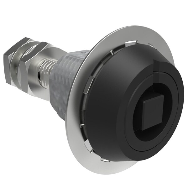Southco Vise Action  Compression Latch, Large Size, 7 mm Square, Zinc Alloy, Powder Coat, Black - E3-C224-05