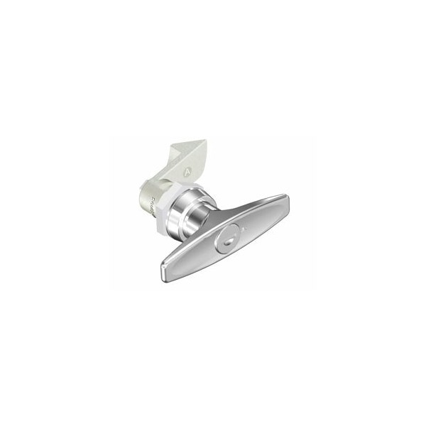 Southco Quarter-Turn Cam Latch, Key Locking CH751 T-handle, 23mm .91 in Grip, Not Sealed Zinc Alloy - E5-9-612-510-10