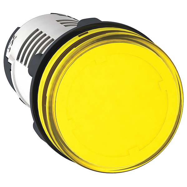 Schneider Electric Piloto luminoso, 230 a 240VAC, Amarillo, Lámpara LED - XB7EV05MP