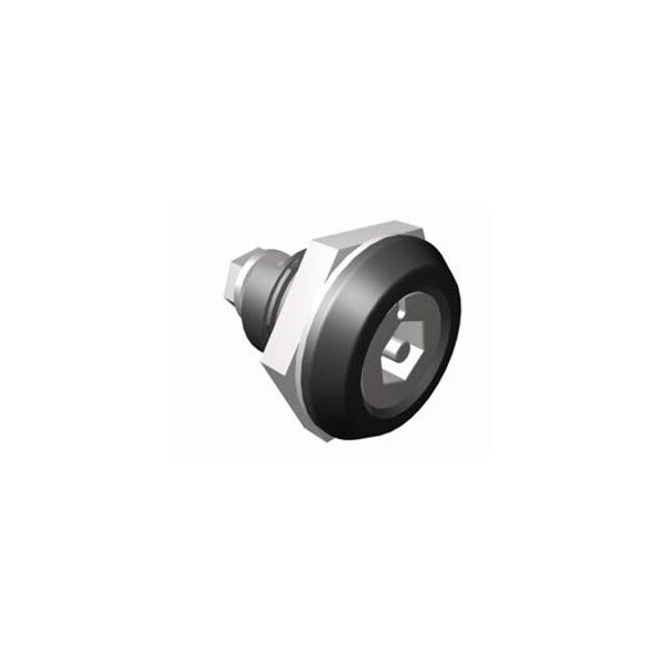 Southco Quarter-Turn Cam Latch, Bellcore Electronics, Without Cam, Sealed, Zinc Alloy, Powder Coat, Black - E5-6-195-UU1