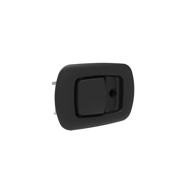 Southco Rotary Push To Close Latch, Paddle Actuated, Single Stage, Key Locking, Black Powder Coat Handle - R4-81-291-50