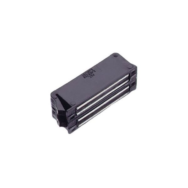 Southco Magnetic Latch, Snap-In- Rectangular hole, 105 N 23 lbs. Rated Load, Double Magnet, Black - 02-10-802-10