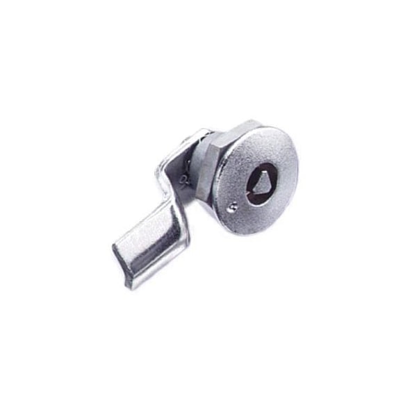 Southco Quarter-Turn Cam Latch, 7 mm Triangle Recess, 2mm .08 in Grip, Not Sealed Zinc Alloy - E5-1-021-020