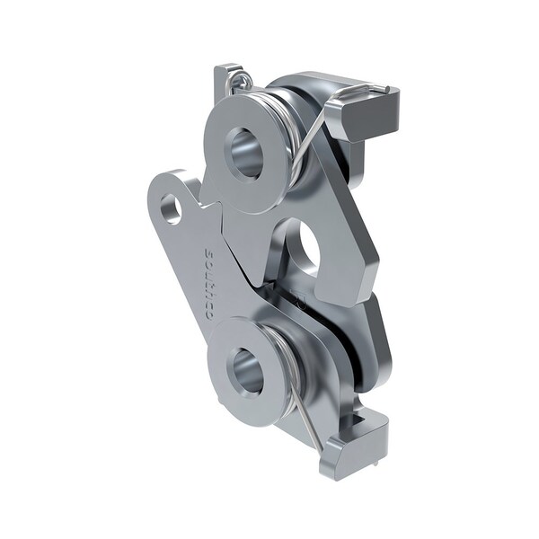 Southco Rotary Push To Close, Medium Size, Bottom, M8 Thread, Steel, Zinc Plate, Bright chromate - R4-20-12-501-10