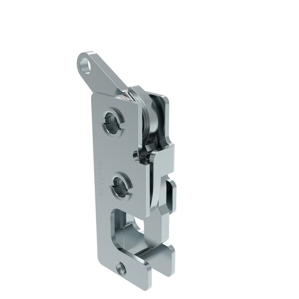 Southco Rotary Push To Close Latch, Small Size, Two Stage, Bottom Trigger M6 Thread, Steel - R4-10-42-501-10