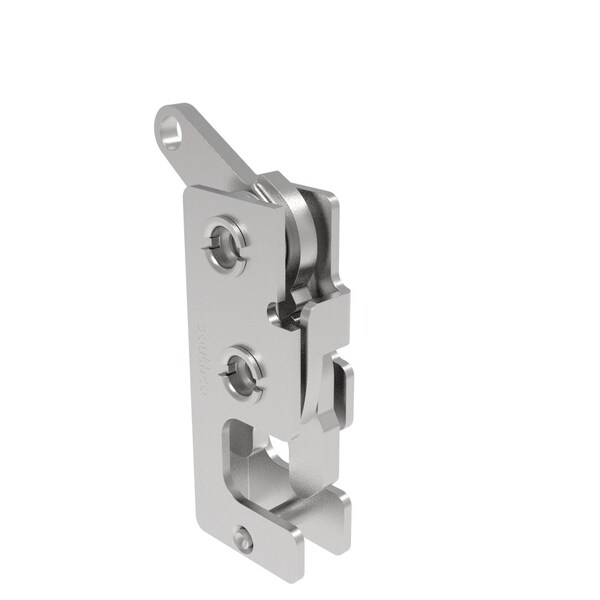 Southco Rotary Push To Close Latch, Small Size, Two Stage, Bottom Trigger M6 Thread, Stainless Steel - R4-10-42-501-20
