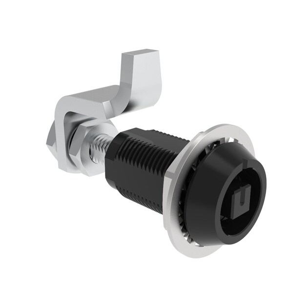 Southco Vise Action  Compression Latch, Large Size, 8 mm Square, Aluminum Alloy, Anodized, Black - E3-110-159