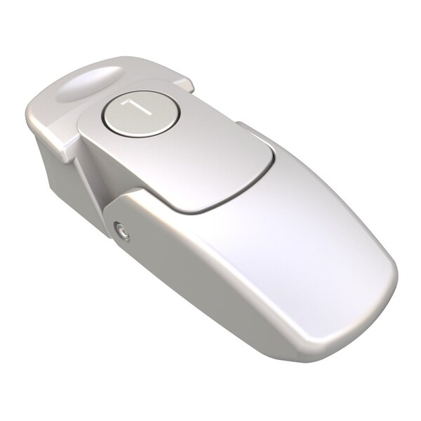 Southco Draw Latch, Key Locking, Large Size, Zinc Alloy, Chrome Plated, Satin - V7-20-111-20