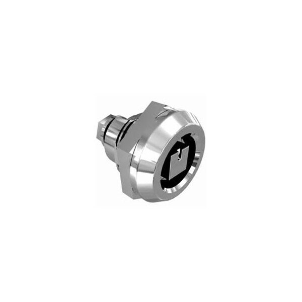 Southco Quarter-Turn Cam Latch, 8 mm Square, Without Cam, Sealed, Zinc Alloy, Chrome Plated, Bright - E5-6-052-UU1