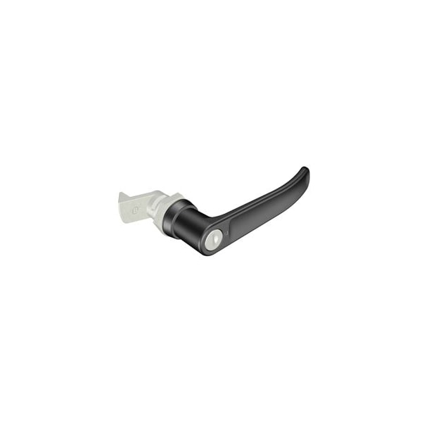 Southco Quarter-Turn Cam Latch, Key Locking Reversible Key L-handle, 23mm .91 in Grip, Not Sealed - E5-9-725-520-13