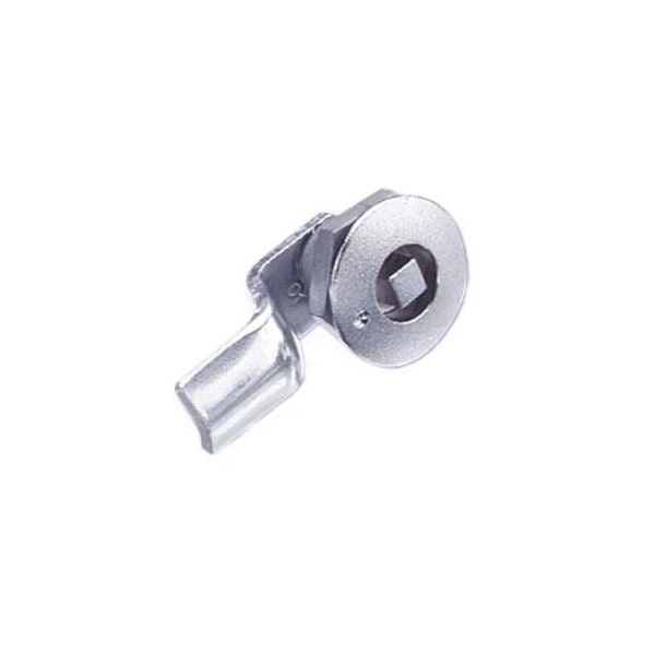 Southco Quarter-Turn Cam Latch, 8 mm Square, 0mm .00 in Grip, Not Sealed Zinc Alloy, Chrome Plated - E5-1-051-010