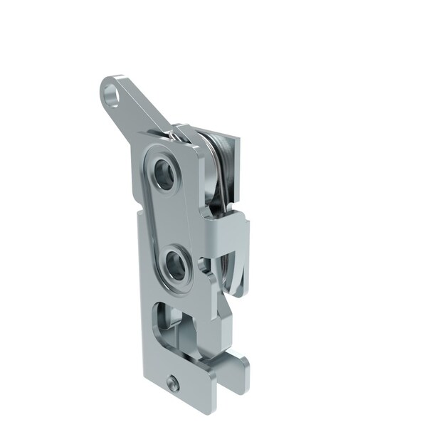 Southco Rotary Push To Close Latch, Small Size, Single Stage, Bottom Trigger M6 Thread, Steel - R4-10-12-501-10