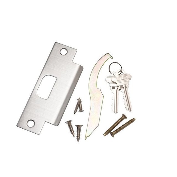 Trans Atlantic Co. SVB Series Stainless Steel Grade 2 Commercial Cylindrical Entry Door Knob with Single Cylinder Deadbolt Combo Pack - DL-SVB53DB251-US32D