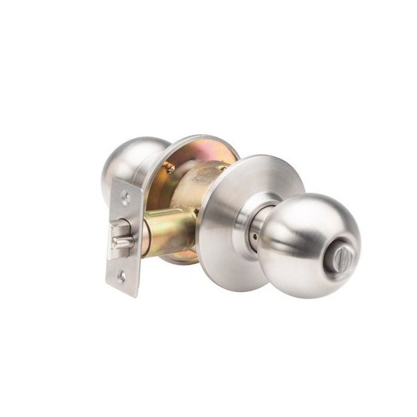 Trans Atlantic Co. SVB Series Stainless Steel Grade 2 Commercial Cylindrical Entry Door Knob with Single Cylinder Deadbolt Combo Pack - DL-SVB53DB251-US32D