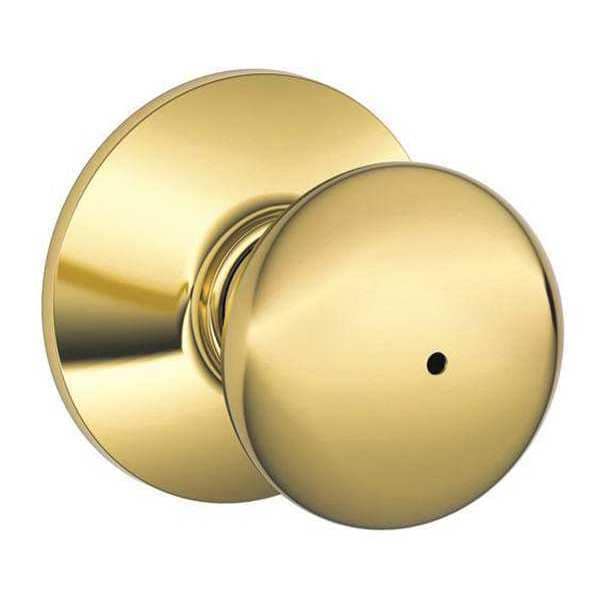 Schlage Knob Lockset, Mechanical, Privacy, Grd. 2 - F40 PLY 605