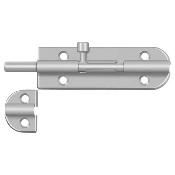 Deltana Barrel Bolt Satin Stainless Steel 4" - 4BB32D
