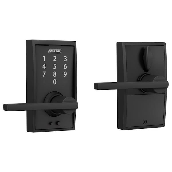 Schlage Schlage Matte Black Metal Touchscreen Lever - FE695VCEN622LAT