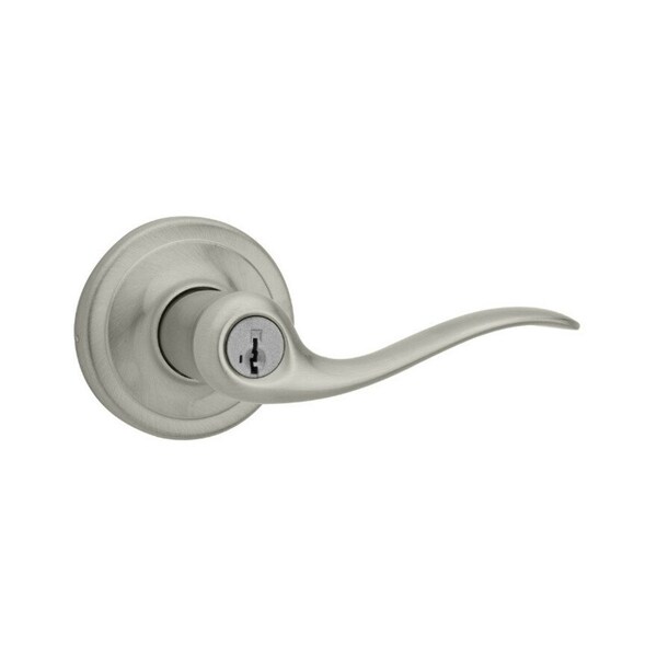 Kwikset Kwikset SmartKey Tustin Satin Nickel Entry Door Knob KW1 1-3/4 in. - 97402-732