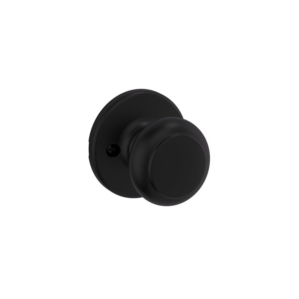 Kwikset Cove Knob Half Dummy with New Chassis Matte Black Finish - 488CV-514