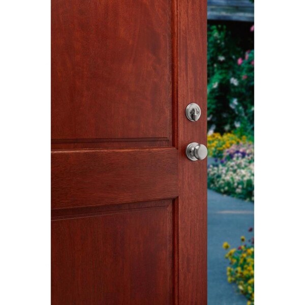 Kwikset Kwikset Chelsea Satin Nickel Entry Handleset 1-3/4 in. - 98001-369